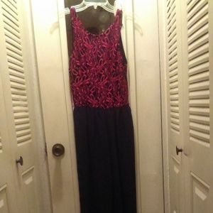 Black Jumper with red lace and open back